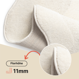 Teppich Terra Creme Welle Unregelmäßige Form