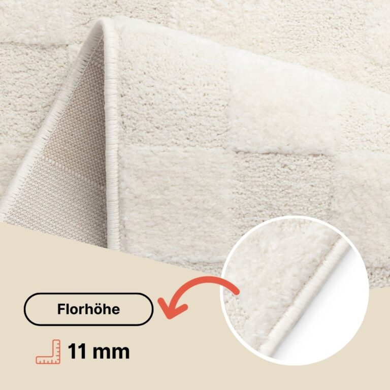 Teppich Terra Creme Karo