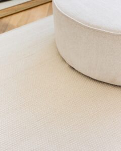 Teppich Wolle Loni Weiß