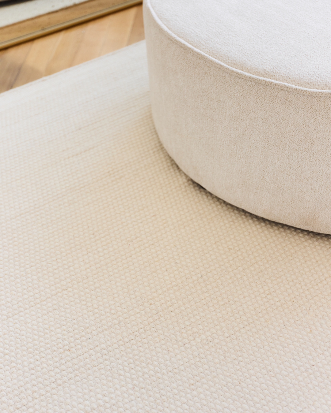 Teppich Wolle Loni Weiß