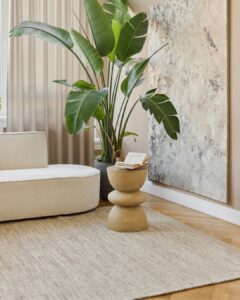 Teppich Wolle Loni Hellbraun