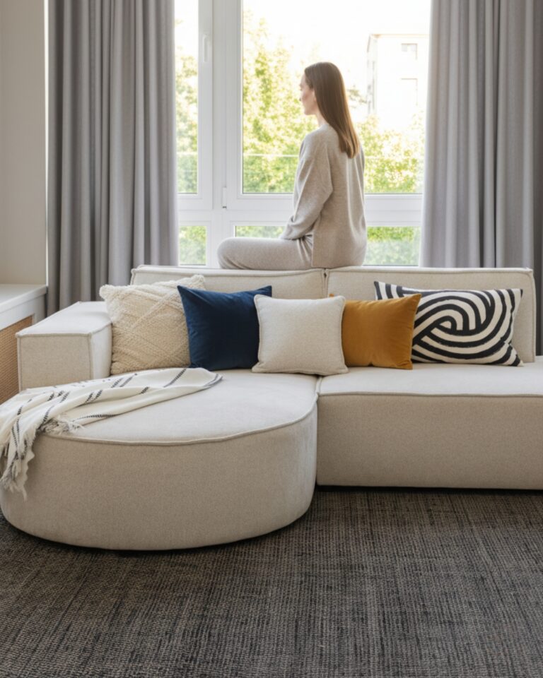 Teppich Wolle Loni Schwarz