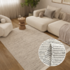 Teppich Wolle Loni Beige