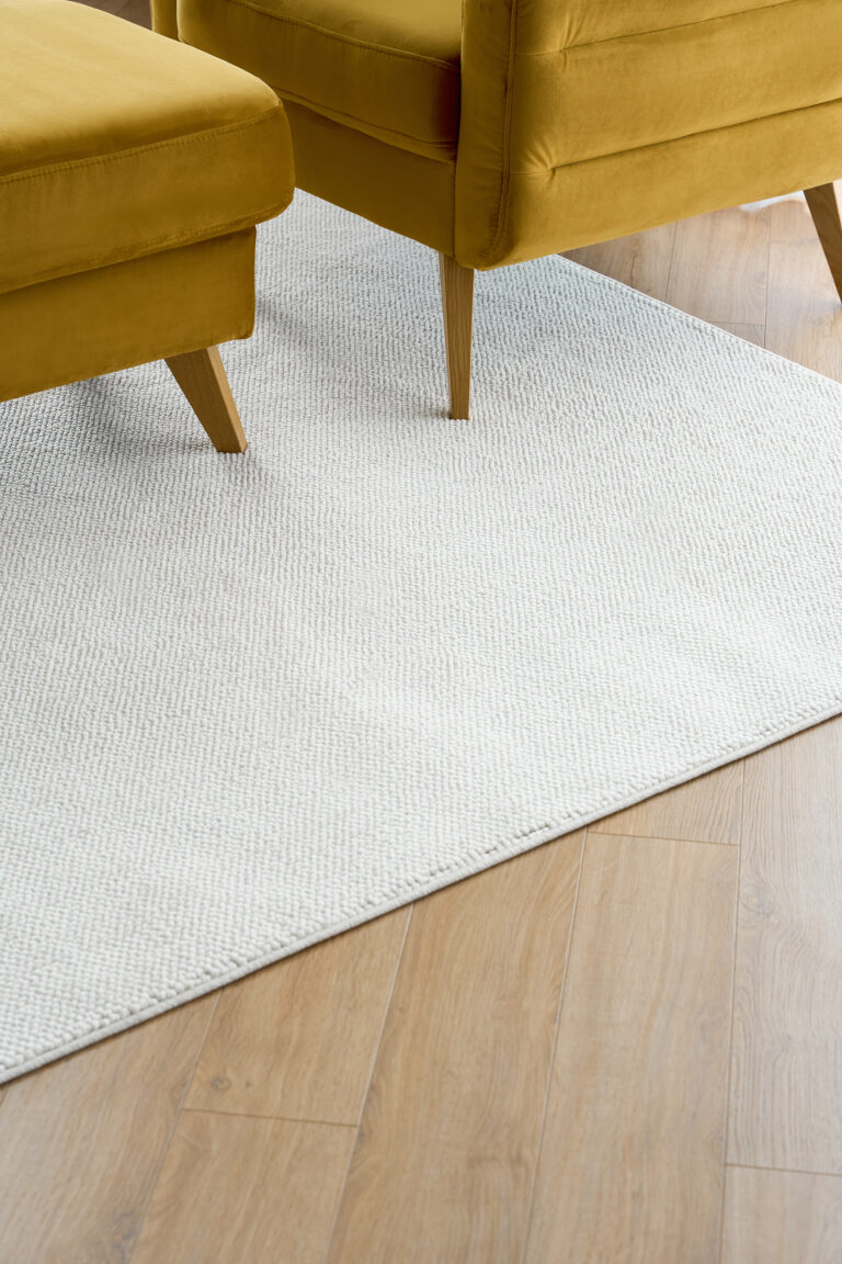 Teppich Agra Quadratisch Cremig Modern