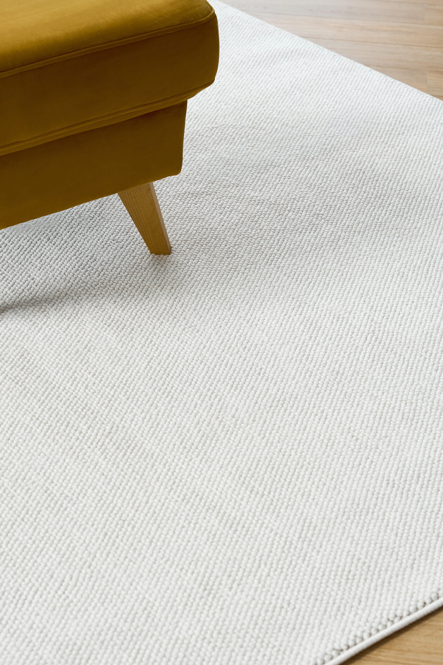 Teppich Agra Quadratisch Cremig Modern