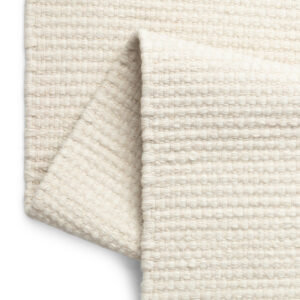 Teppich Wolle Loni Weiß