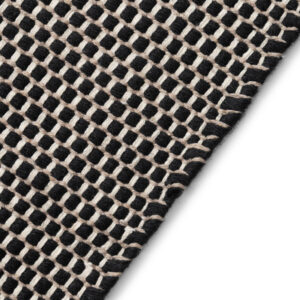 Teppich Wolle Loni Schwarz