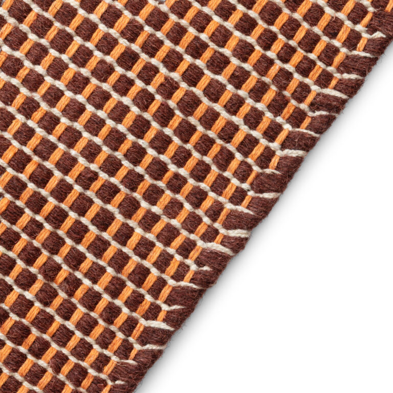 Teppich Wolle Loni Dunkelbraun