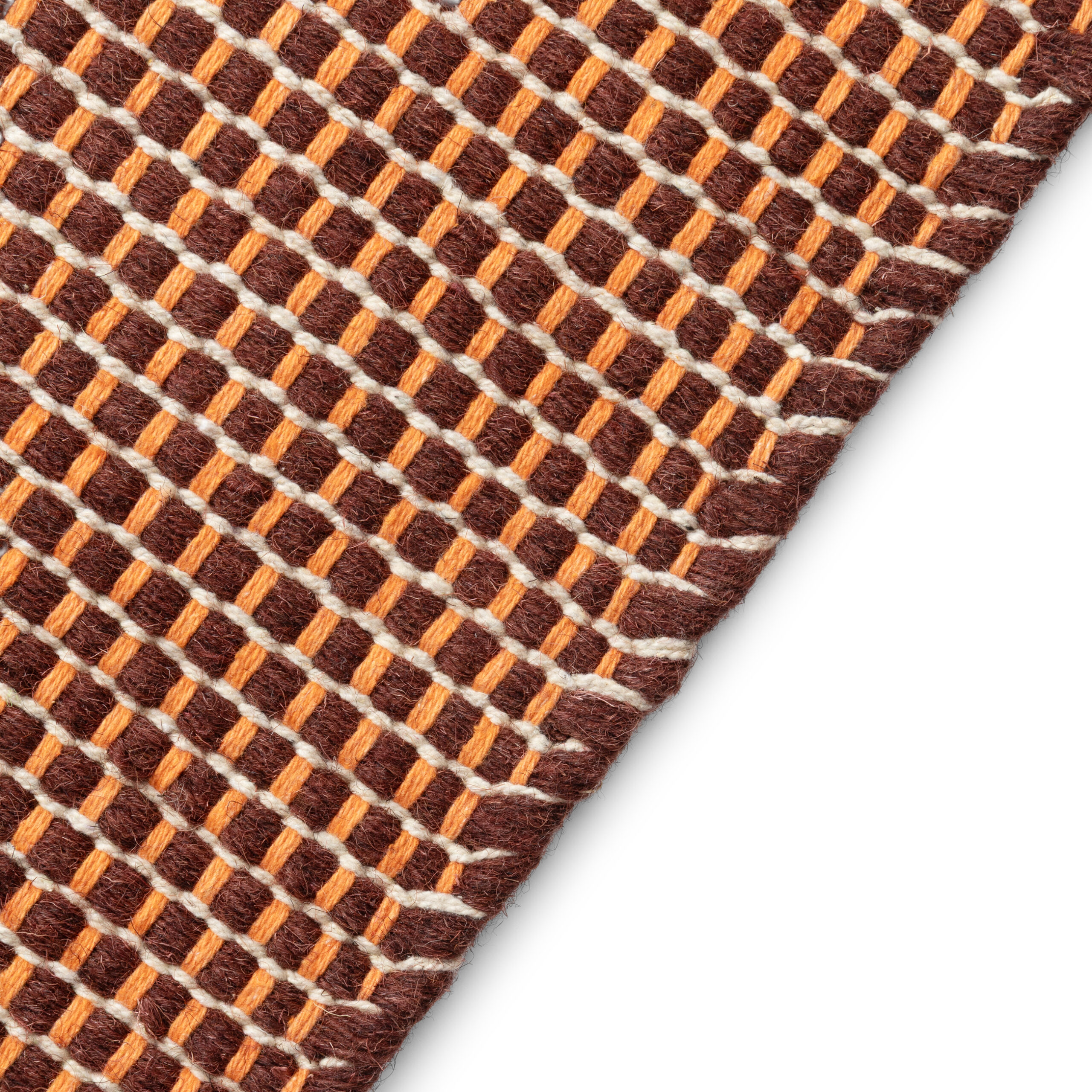 Teppich Wolle Loni Dunkelbraun