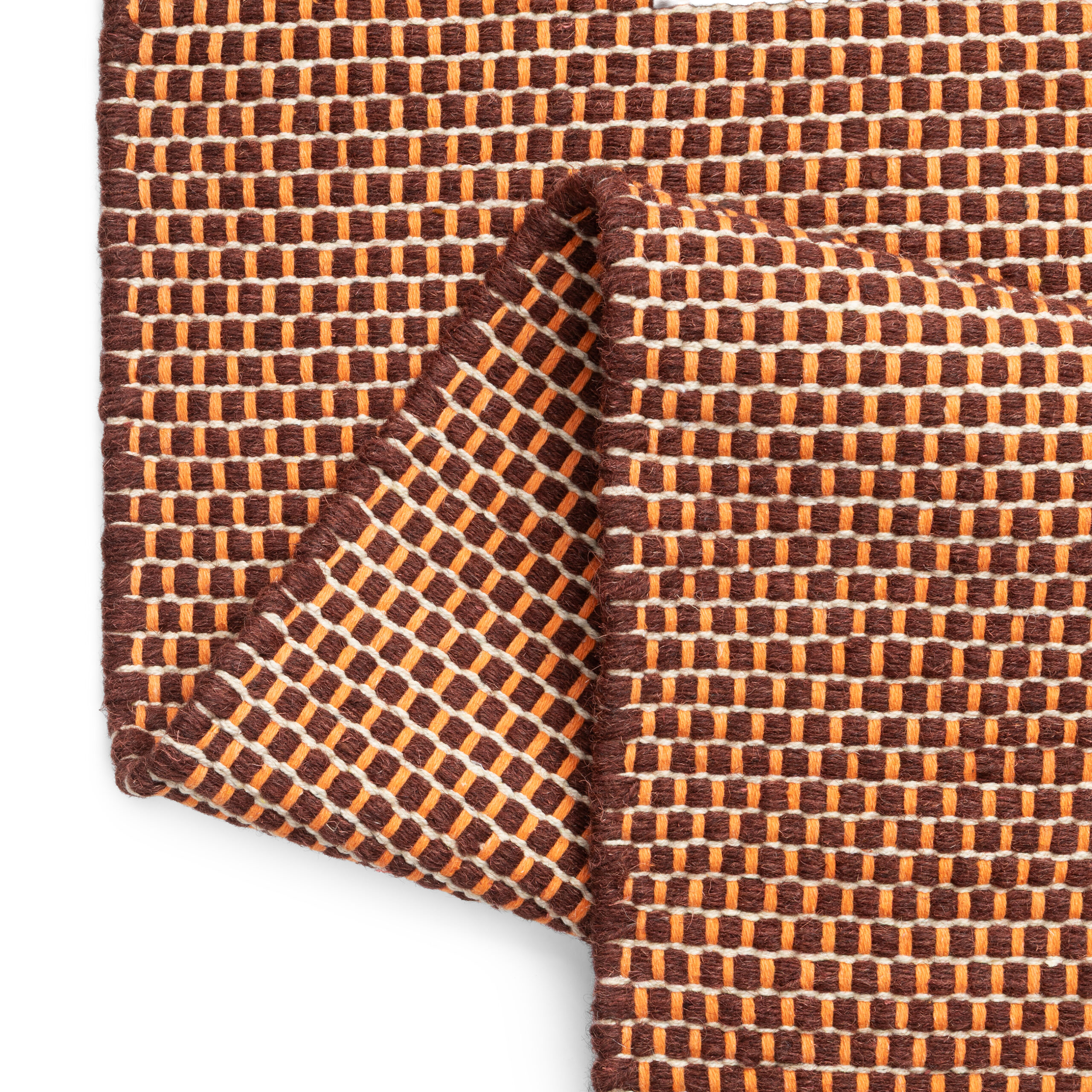 Teppich Wolle Loni Dunkelbraun