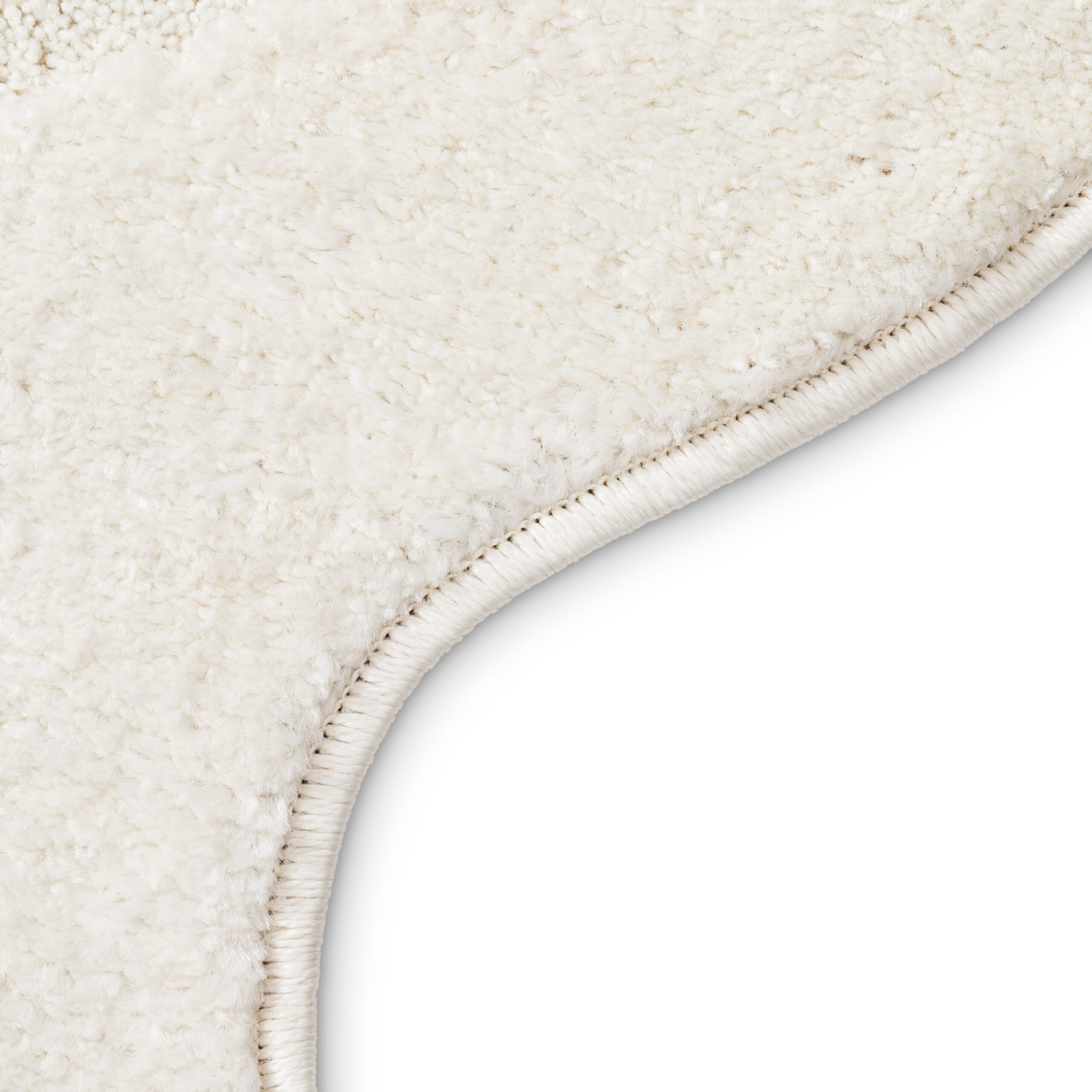 Teppich Terra Creme Welle Unregelmäßige Form