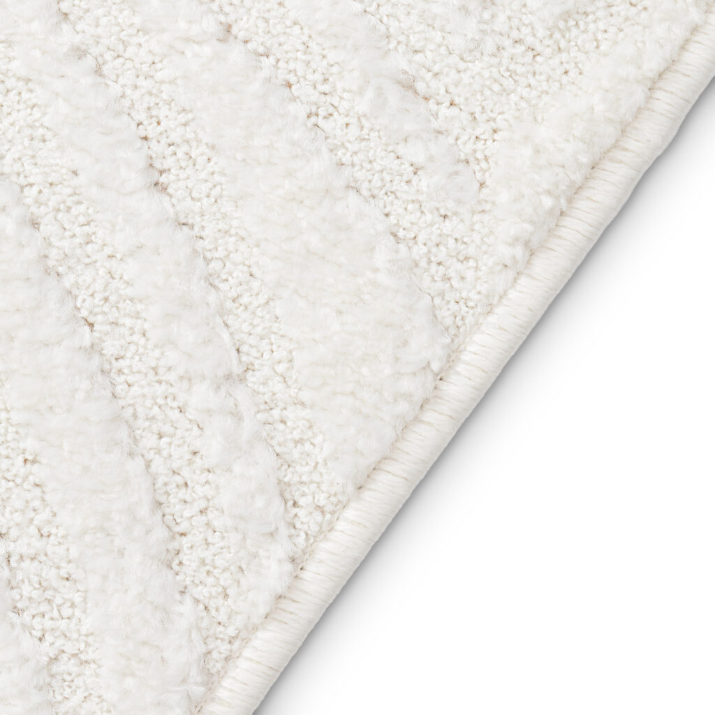 Teppich Terra Creme Palmblätter