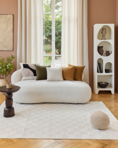 Teppich Terra Creme Karo