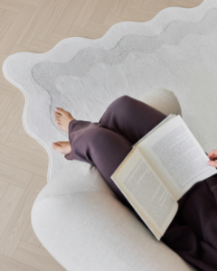 Teppich Terra Creme Welle Unregelmäßige Form