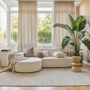 Teppich Wolle Loni Hellbraun