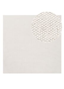 Teppich Agra Quadratisch Cremig Modern