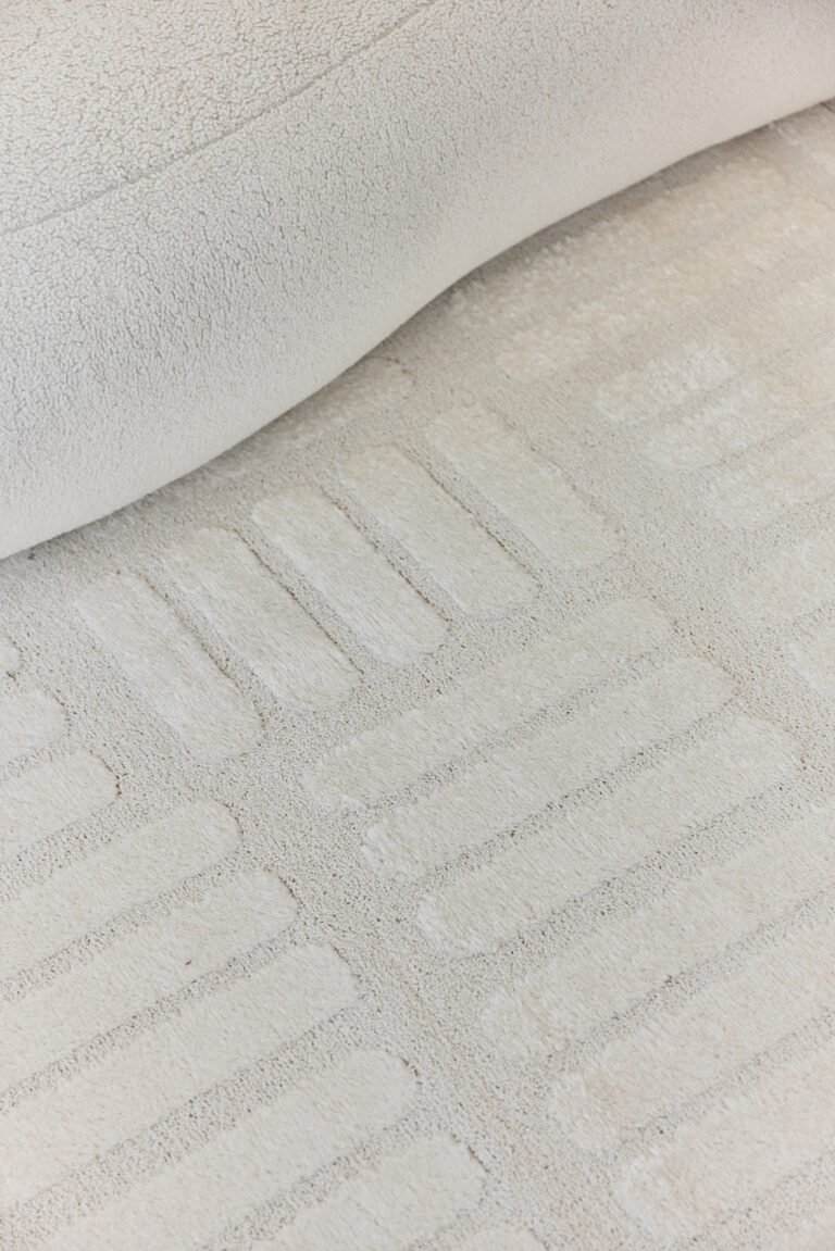 Teppich Terra Creme Streifen