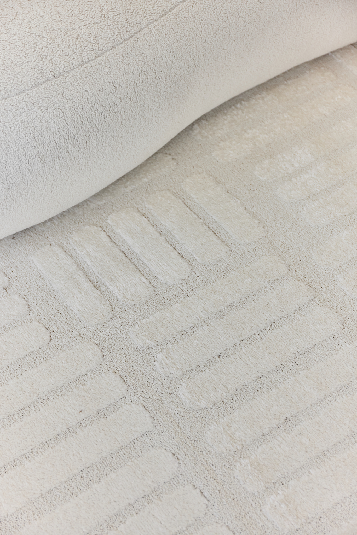 Teppich Terra Creme Streifen