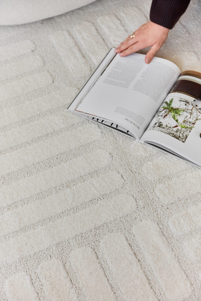 Teppich Terra Creme Streifen