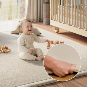 Kinderteppich Fluffin Beige