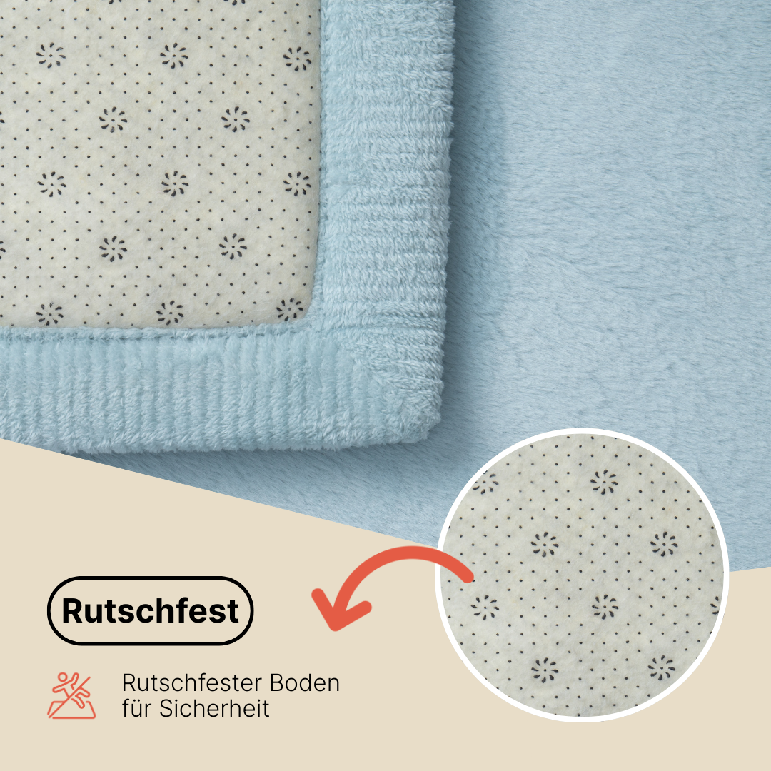 Kinderteppich Fluffin Hellgrau