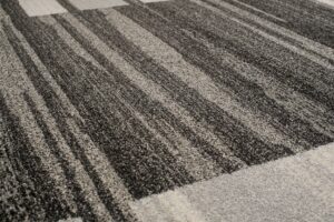 Teppich Sari Anthrazit Beige Rahmen