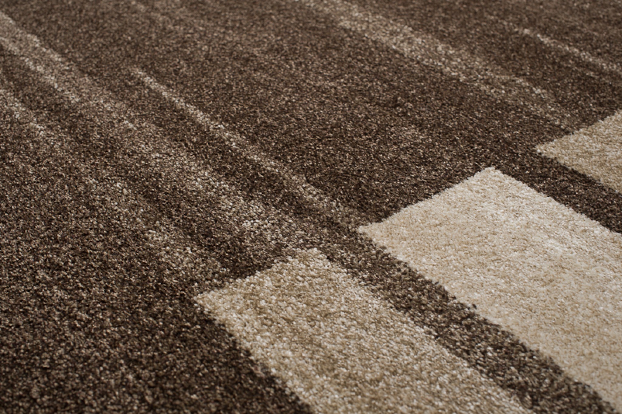 Teppich Sari Braun Rahmen