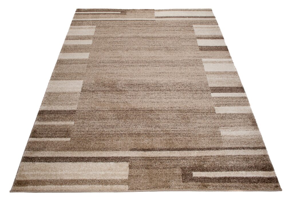 Teppich Sari Dunkel Beige Rahmen