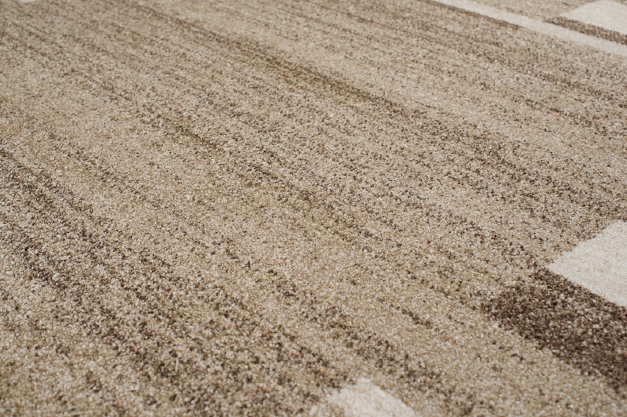 Teppich Sari Dunkel Beige Rahmen