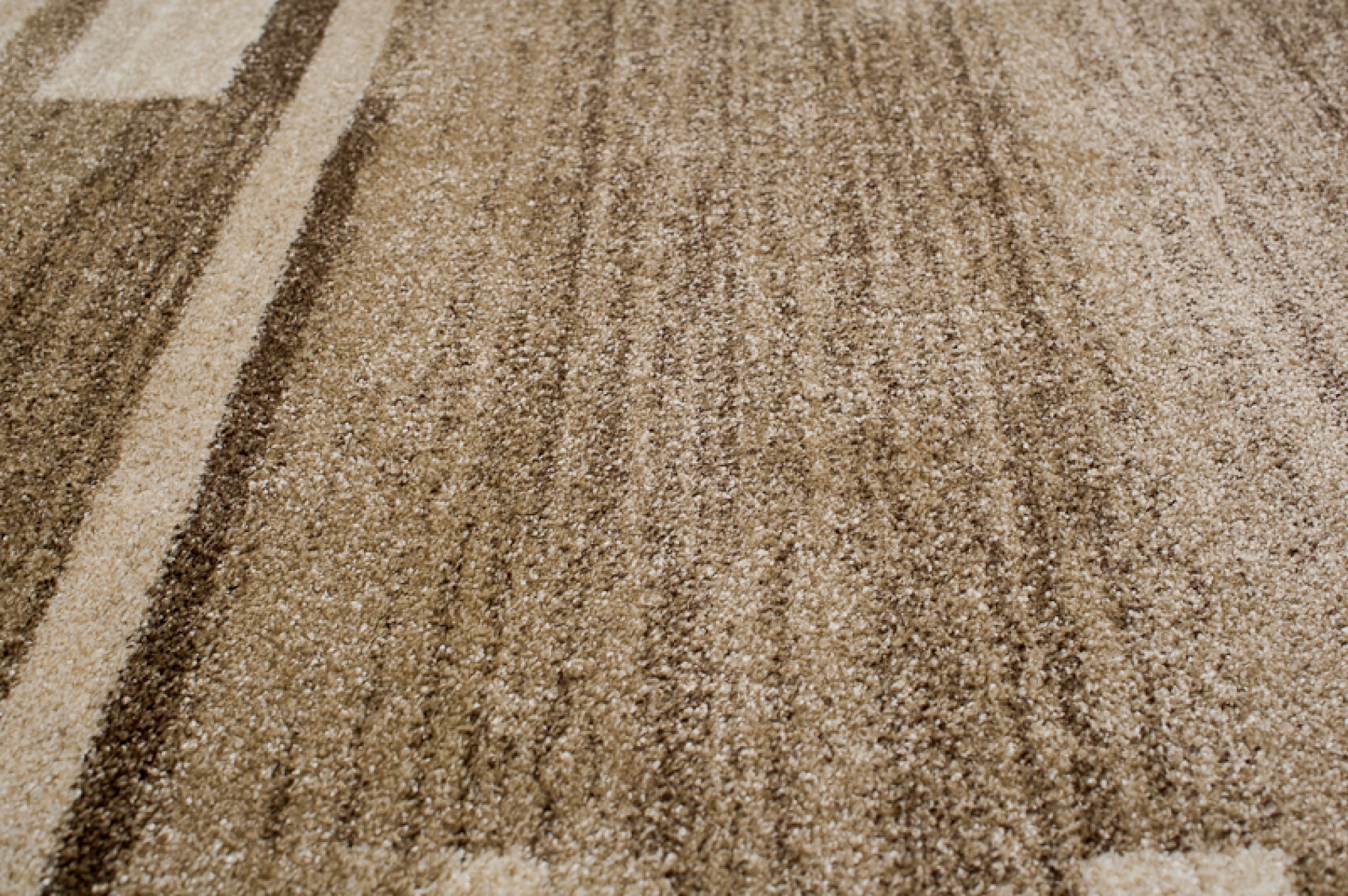 Teppich Sari Dunkel Beige Rahmen