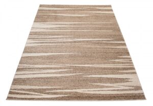 Teppich Sari Dunkel Beige Gestreift