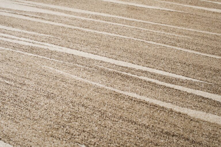 Teppich Sari Dunkel Beige Gestreift