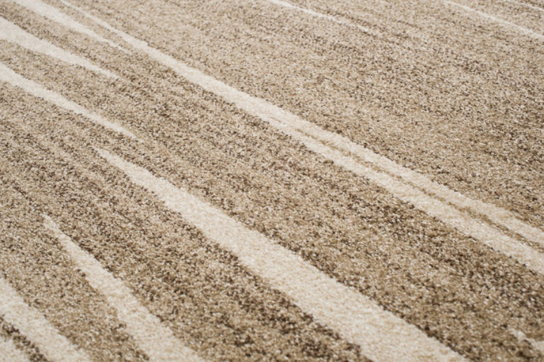 Teppich Sari Dunkel Beige Gestreift