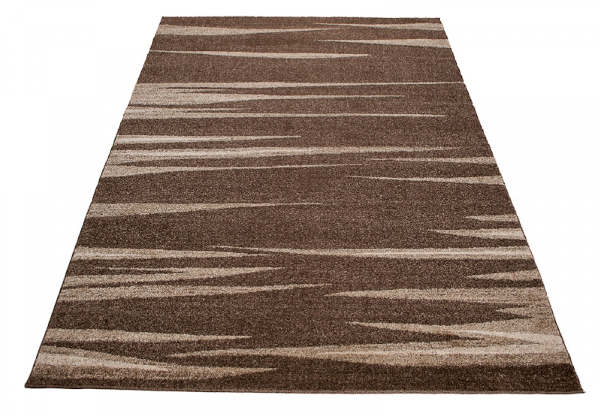 Teppich Sari Braun Beige Gestreift