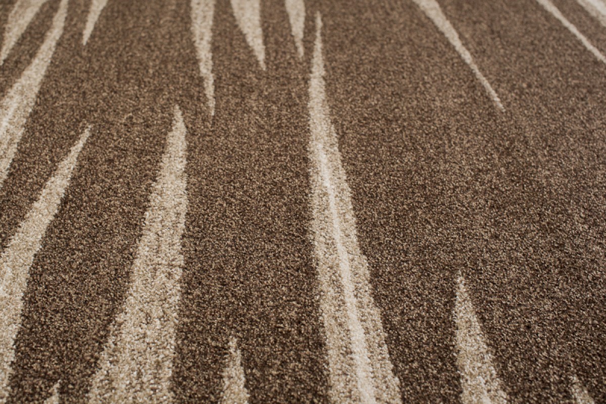 Teppich Sari Braun Beige Gestreift