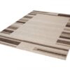 Teppich Sari Beige Braun Rahmen