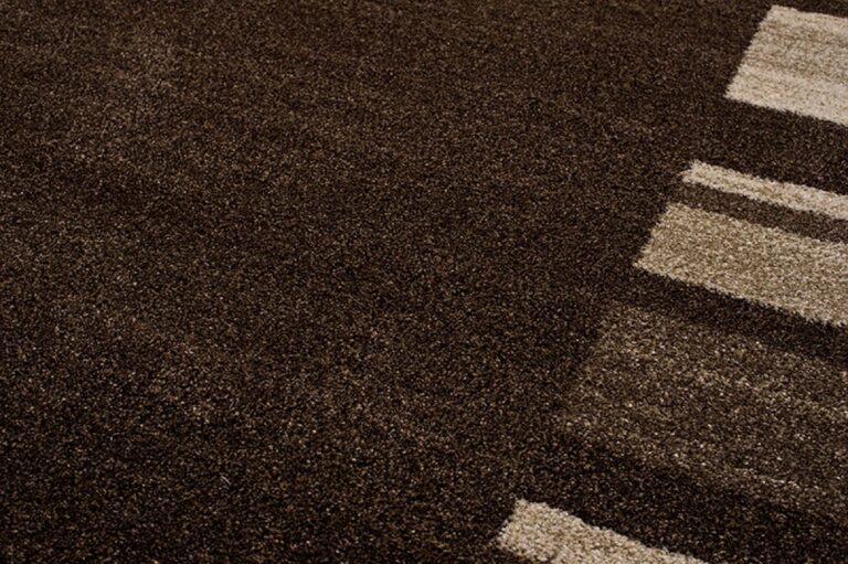 Teppich Sari Dunkel Braun Rahmen