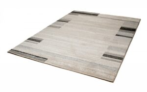 Teppich Sari Beige Grau Rahmen