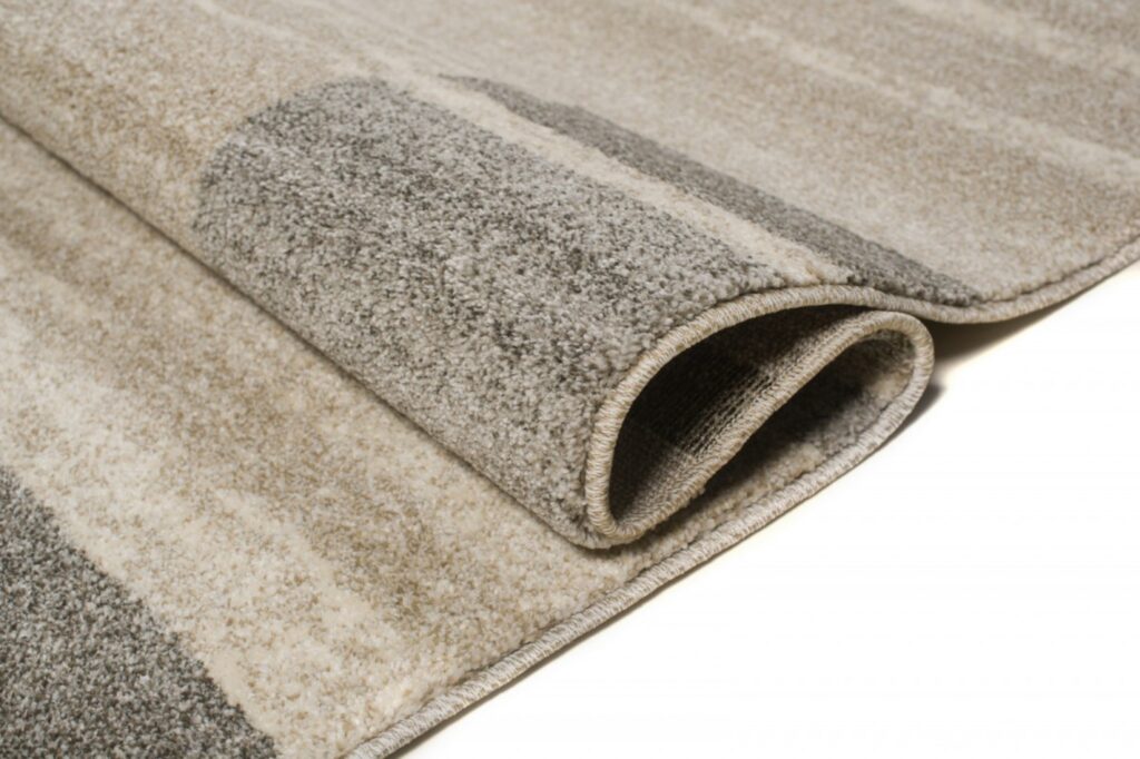 Teppich Sari Beige Grau Rahmen