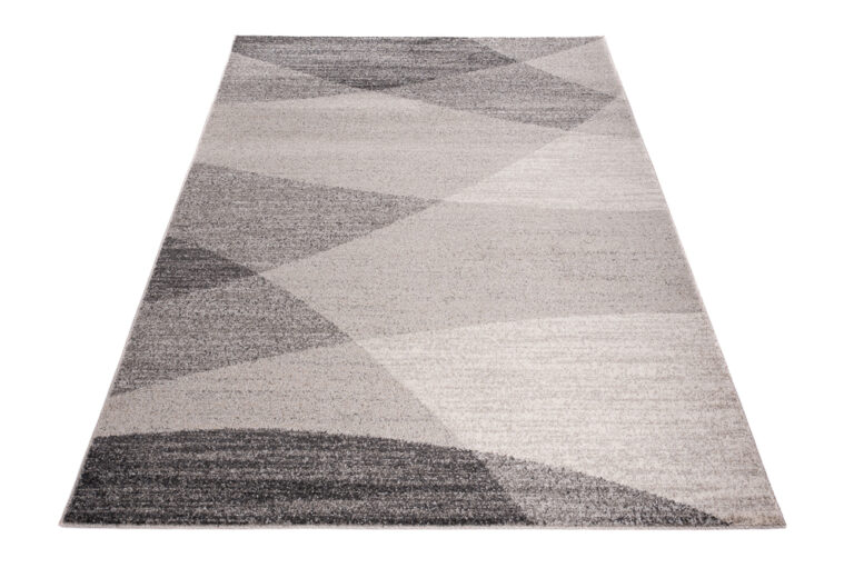 Teppich Sari Grau Beige Geometrisch