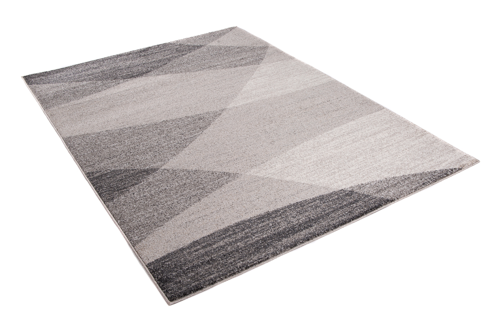 Teppich Sari Grau Beige Geometrisch