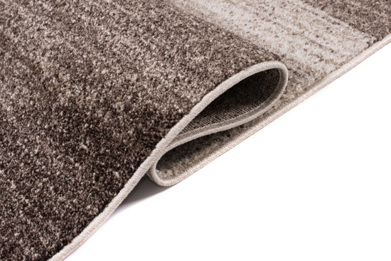 SARI Teppich Kurzflor Modern Beige Braun Meliert Design Wellen