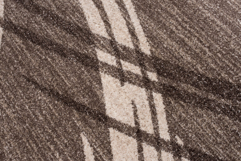 Teppich Sari Hell Braun Gestreift