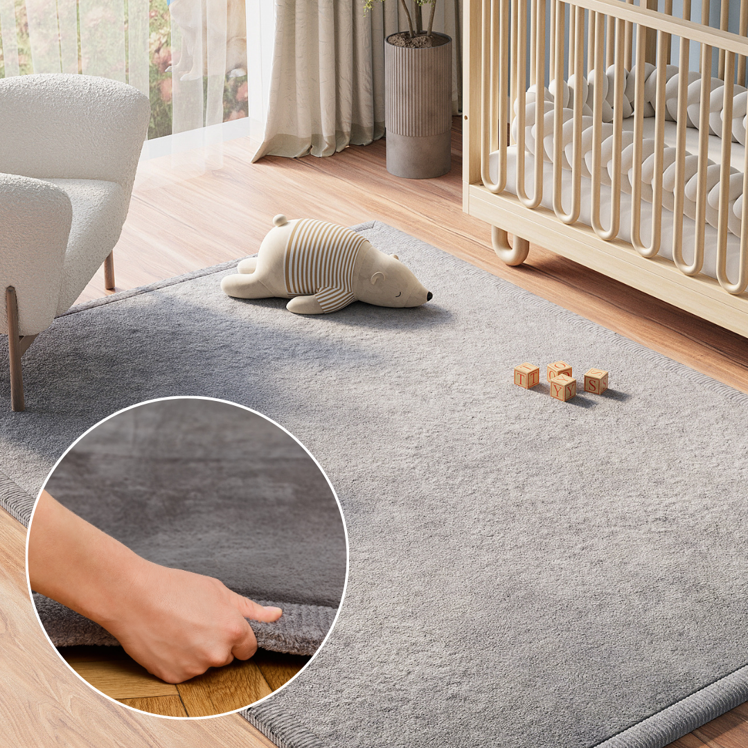 Kinderteppich Fluffin Dunkelgrau