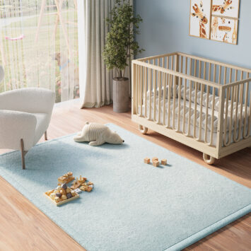 Kinderteppich Fluffin Blau