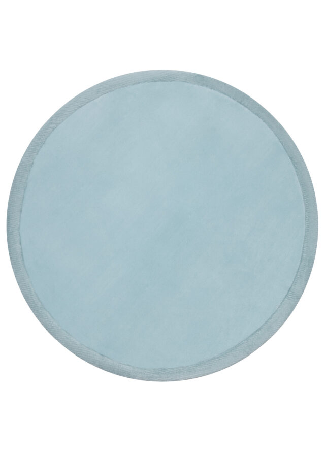 Kinderteppich Fluffin Rund Blau