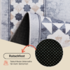 Teppich Nora Grau Beige Rahmen Rutschfest
