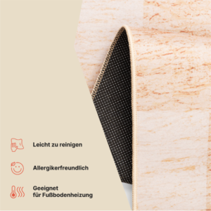 Teppich Nora Braun Geometrisch Rutschfest
