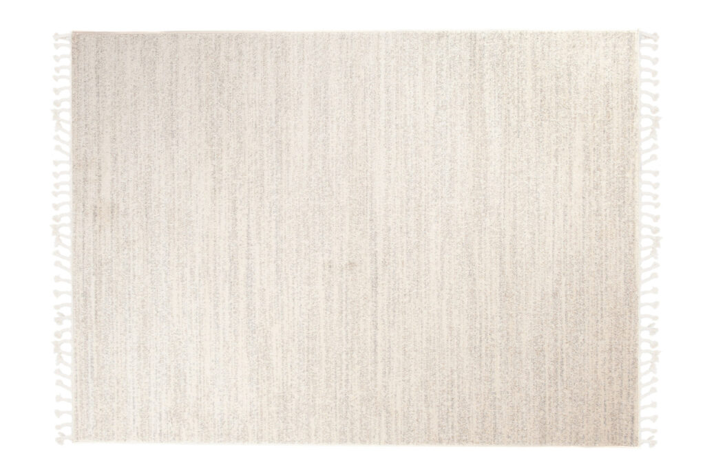 Teppich Sari mit Fransen Hell Creme