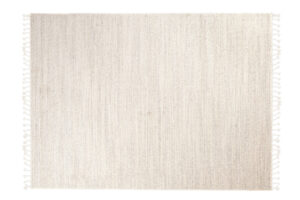Teppich Sari mit Fransen Hell Creme